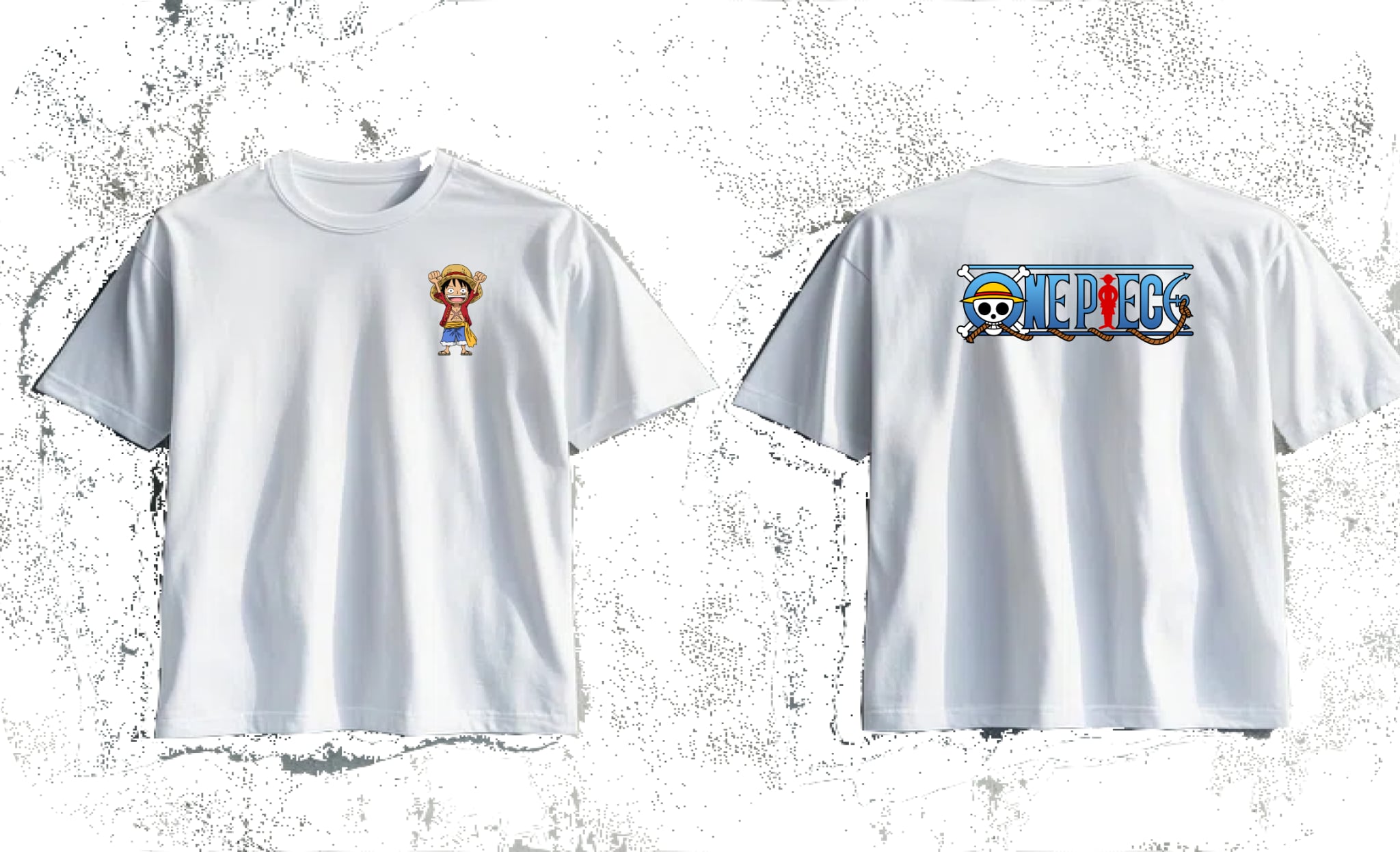 One Piece Luffy Tee - White